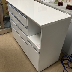 レンジ台　白い棚 
の画像