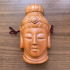 【彫刻】　🪵木彫り 👺お面 能面 『菩薩』 『増女』 『般若』 3個セットの画像