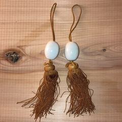 🍵 風鎮 最高級 縞瑪瑙石 オニキス 翡翠 2組セット の画像