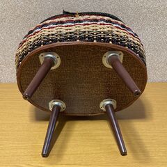 交渉中です！【中古/昭和レトロ/お引取限定】■脚付きソーイングバスケット■幅400mm×奥行300mm×高さ340mm■の画像