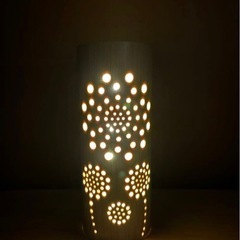 竹ライト　竹灯篭　竹細工の画像