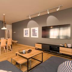 【美品】配線ダクトレール　スポットライト4個　セット　大阪市東淀川区までの画像