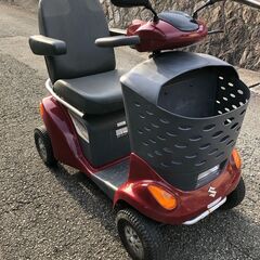 ☆彡⑥１年保証付き!!!バッテリー新品! スズキ・電動車いす・車椅子・新型セニアカー!シニアカー!!介護用品。すぐに乗れます。免許不要。操作簡単!!免許返納!!激安!絶対お得です♪の画像