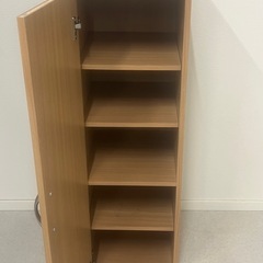 R9 スリムシューズボックス SB-3090 ナチュラル 幅290×奥行350×高さ900mm不二貿易の画像