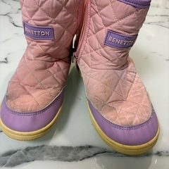 女の子冬用ブーツ サイズ21 ピンク　 の画像