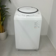 R11 東芝 全自動洗濯乾燥機 2022年製 ZABOON /8.0/4.5kg 温か抗菌メガシャワー洗浄 自動お掃除モード AW-8VM2の画像