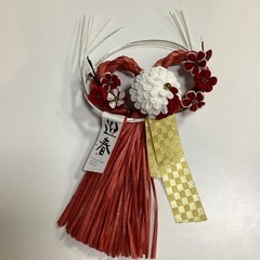 しめ飾り🩷ハンドメイドつまみ細工❣️の画像