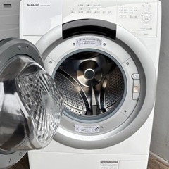 🔥🔥2024年美品SHARPシャープ🔥🔥 ES-S7J-WR　ドラム式洗濯機乾燥　7/3kg  配達まで　対応　配送無料の画像