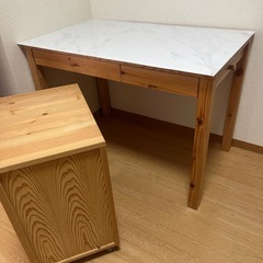 【無印良品】パイン材デスク・キャビネットセットの画像