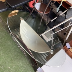ガラステーブル　歪みあり　中古の画像