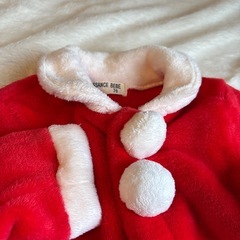 クリスマス　サンタさんロンパースの画像