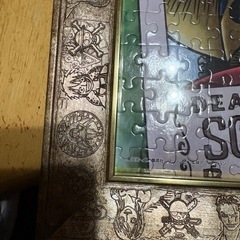 ワンピースパズル完成品　ワンピース柄額入　中古品の画像