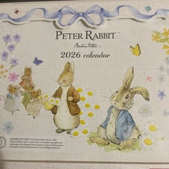 2026年　ピーターラビット　卓上カレンダー　三菱UFJ信託銀行の画像