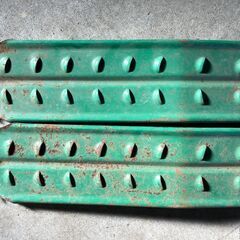 【中古/長期保管品/お引取り限定】■鉄製スノーヘルパー2枚セット■W180mm×D600mm×H60mm■の画像