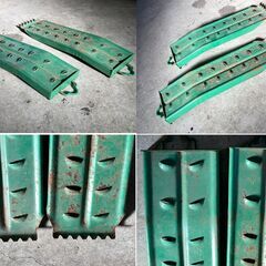 【中古/長期保管品/お引取り限定】■鉄製スノーヘルパー2枚セット■W180mm×D600mm×H60mm■の画像