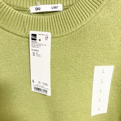 【新品・タグ付き】　GU  スウェットライクニット レディース Lサイズの画像