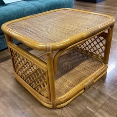 ラタンセンターテーブル【町田市再生家具】252786の画像
