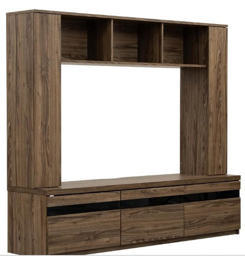 販売済み 壁面テレビボード 大容量収納 収納 テレビ台 ダークブラウン