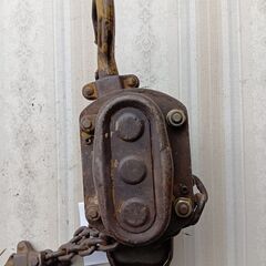 （1）チェーンブロックー　フタバ製、ガチャガチャ、3/4トン、中古、作動品の画像