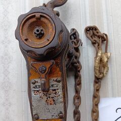 （2）チェーンブロックーKITO製、ガチャガチャ、3/4トン、中古、作動品の画像