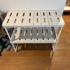 アイリスオーヤマ整理棚の画像