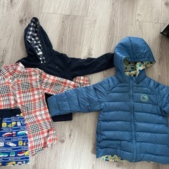 男の子リバーシブルコートの画像