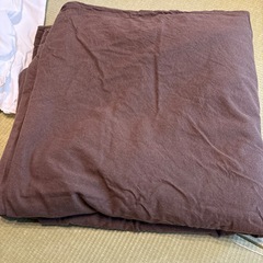無印良品　こたつ布団　カバー中布団セット　75センチ四方で使用の画像