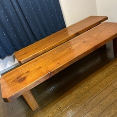 本格派木目調長机②の画像