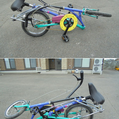 ブリヂストン 折りたたみ自転車3台の画像