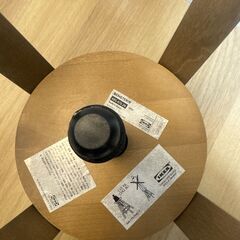 IKEA BENGTERIK ベンテリーク 木製スツール 　高さ調整機能の画像