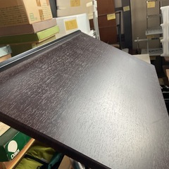 昇降テーブル　ブラウン　中古の画像