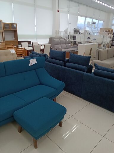 ★リユースのサカイ日立店★HJ8776  ソファ ダークブルー H101×D181×W338クリーニング済み