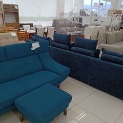 ★リユースのサカイ日立店★HJ8776  ソファ ダークブルー H101×D181×W338クリーニング済み の画像