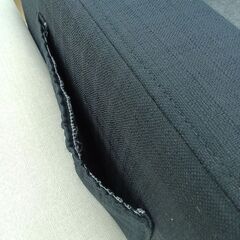 ★リユースのサカイ日立店★HJ8777  2人掛けソファ ブラック H68×D56×W162 クリーニング済み の画像