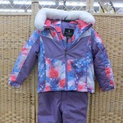 スキーウエア SPYDER 7歳 125cmくらい パープル 紫 上下セット スキーウェア つなぎ 雪遊び スキー 通学に 1801639 札幌市 西野店の画像