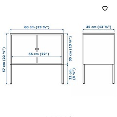 【お譲り先決まりました】IKEAキャビネット（2段重ね）の画像