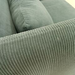 リユースのサカイ栃木店★ジモティ割あり★  ソファー グリーン W152×D88×H69 クリーニング済み TC12123の画像