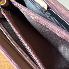 【新品未使用】ライラックピンクの長財布の画像