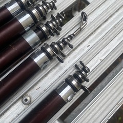 釣り　支笏湖ヒメマス用
古いチップ竿6本の画像