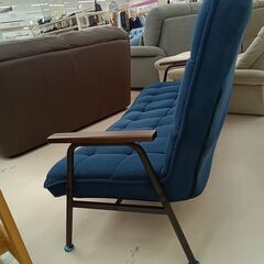 リユースのサカイ栃木店★ジモティ割あり★  ソファー※訳あり！座面へこみ有※ ネイビー W151×D60×H80 クリーニング済み TC12124の画像