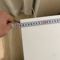 白いテレビボード　テレビ台の画像