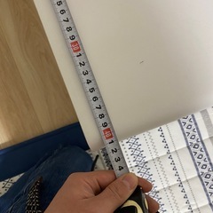 白いテレビボード　テレビ台の画像