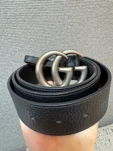 GUCCI（グッチ）のダブルGバックル・レザーベルト