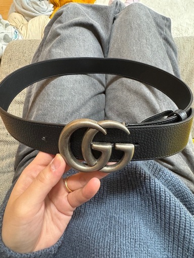 GUCCI（グッチ）のダブルGバックル・レザーベルト