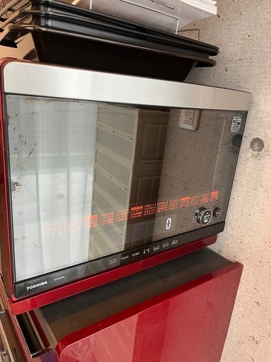 【超メルカリ市セール】東芝 ER-ND500(R) 31L2016年製 ☆ 東芝 加熱水蒸気オーブンレンジ 2015年製 ER-ND500 グランレッド