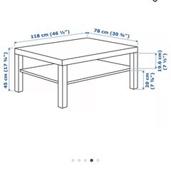 IKEA コーヒーテーブルの画像