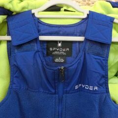 スキーウエア SPYDER 8歳 130cmくらい ブルー 上下セット スキーウェア つなぎ 雪遊び 青 スキー 通学に 1801639 札幌市 西野店の画像