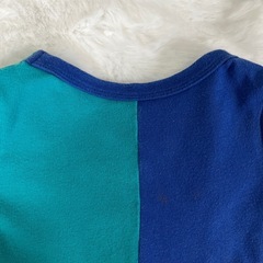 BREEZE 羽織　ブルー×グリーン　80㎝の画像