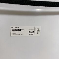 M708　IKEA NISSEDAL ミラー 壁掛け 65×65㎝ ホワイトの画像