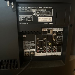 【クリスマス特別価格】BRAVIA40型テレビ(新古品)の画像